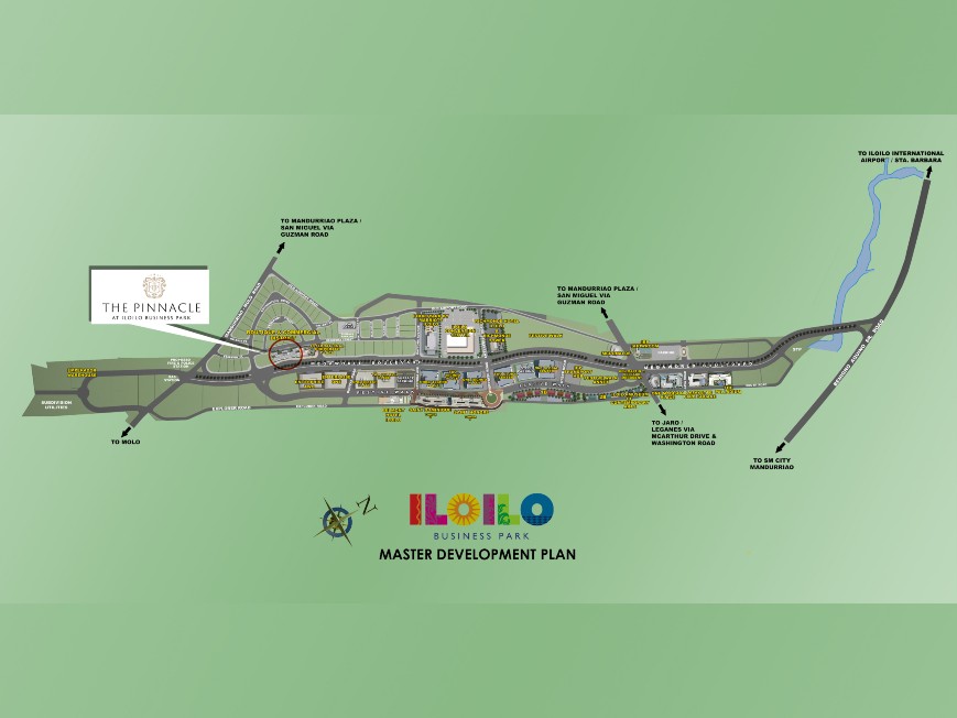 map of the pinnacle in iloilo business park