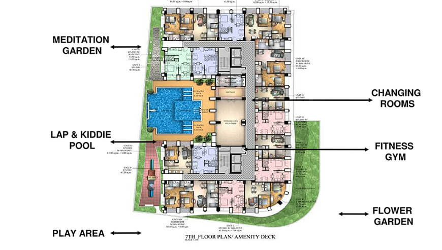 map of eastwood legrand tower 3 condominium in quezon city