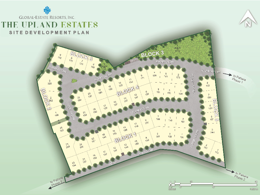 map of the upland estates in southwoods city binan laguna