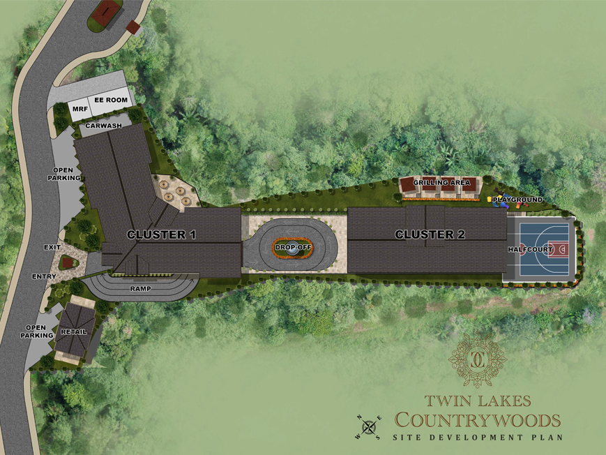 map of twin lakes countrywoods condominium in twin lakes tagaytay