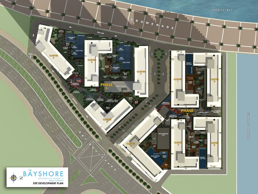 map of bayshore residential resort condominium in paranaque